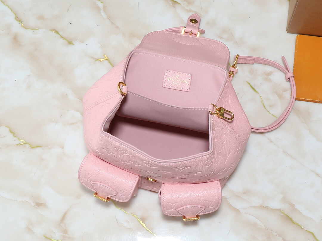 1:1 Replica Louis Vuitton LV Backup Bicolor Monogram Empreinte Leather Luxury Bag For Women M47074 - 22cm - Image 8