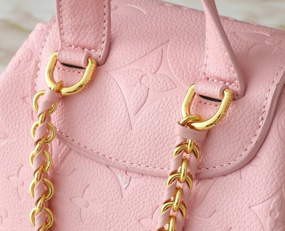 1:1 Replica Louis Vuitton LV Backup Bicolor Monogram Empreinte Leather Luxury Bag For Women M47074  - 22cm