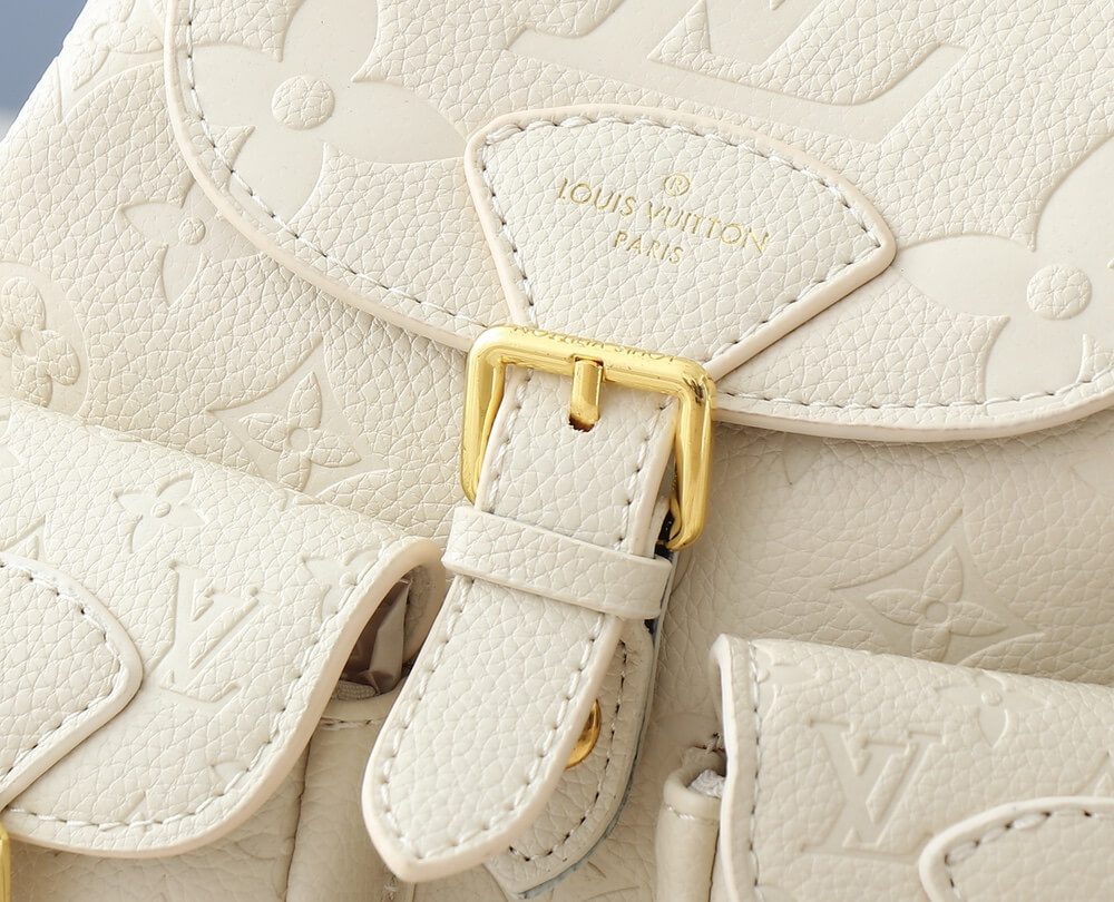 1:1 Replica Louis Vuitton LV Backup Bicolor Monogram Empreinte Leather Luxury Bag For Women M47106  - 22cm