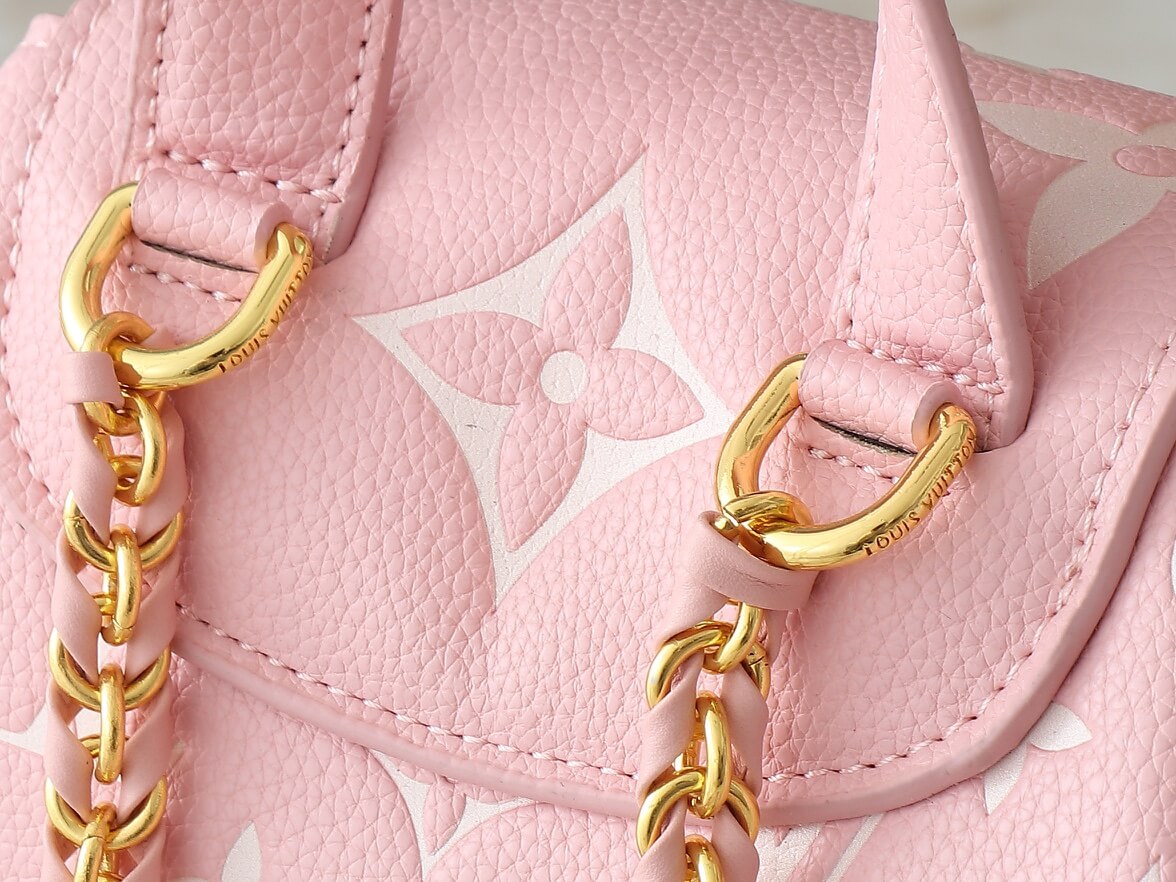 1:1 Replica Louis Vuitton LV Backup Bicolor Monogram Empreinte Leather Luxury Bag For Women M12987 - 22cm - Image 5