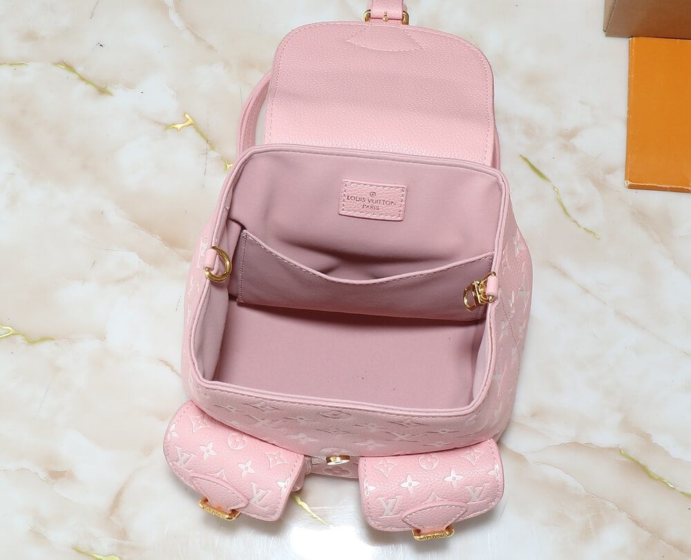 1:1 Replica Louis Vuitton LV Backup Bicolor Monogram Empreinte Leather Luxury Bag For Women M12987  - 22cm