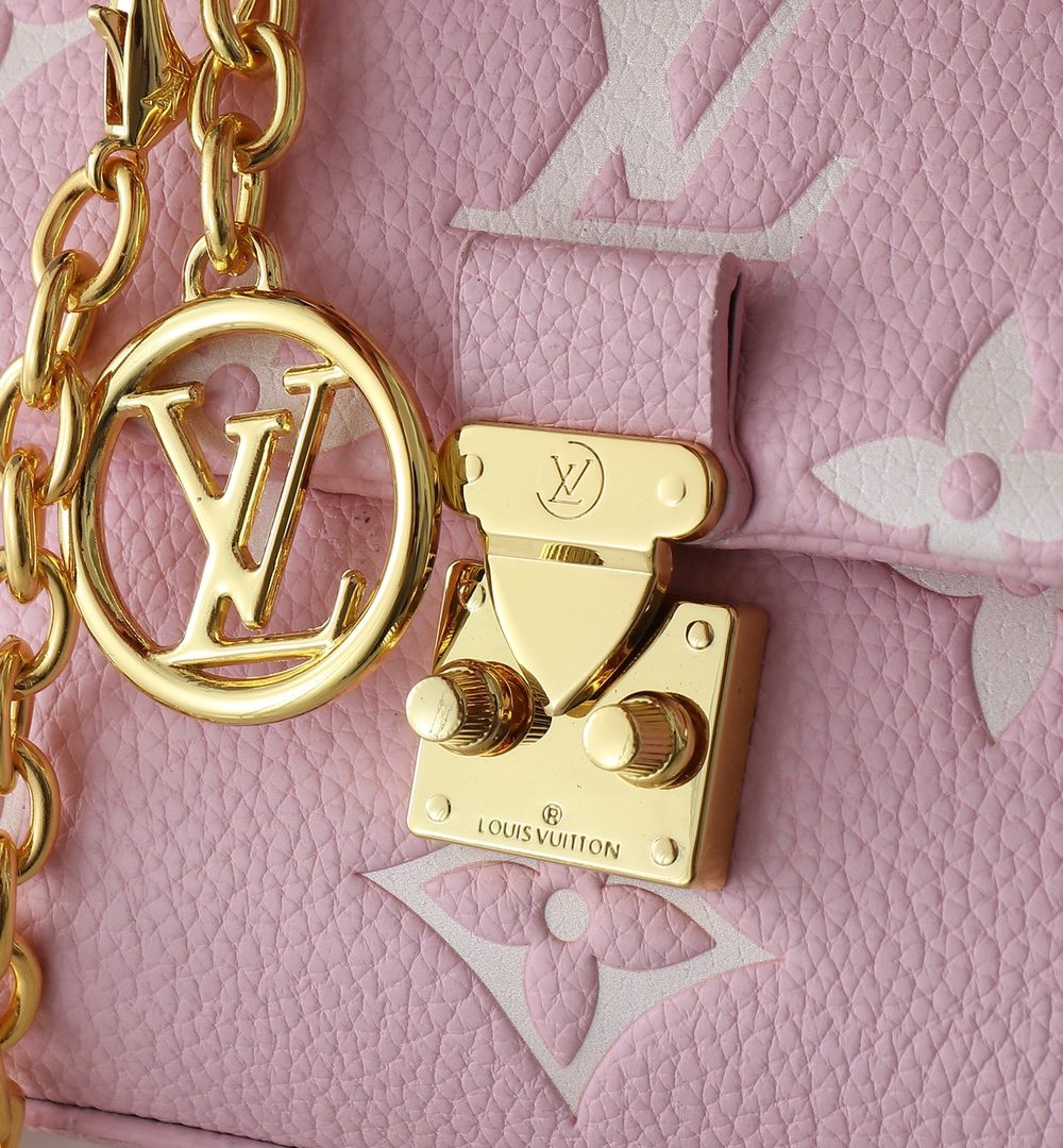 1:1 Replica Louis Vuitton LV Nano Madeleine Bicolor Monogram Empreinte Leather Luxury Bag For Women M13796  - 21cm