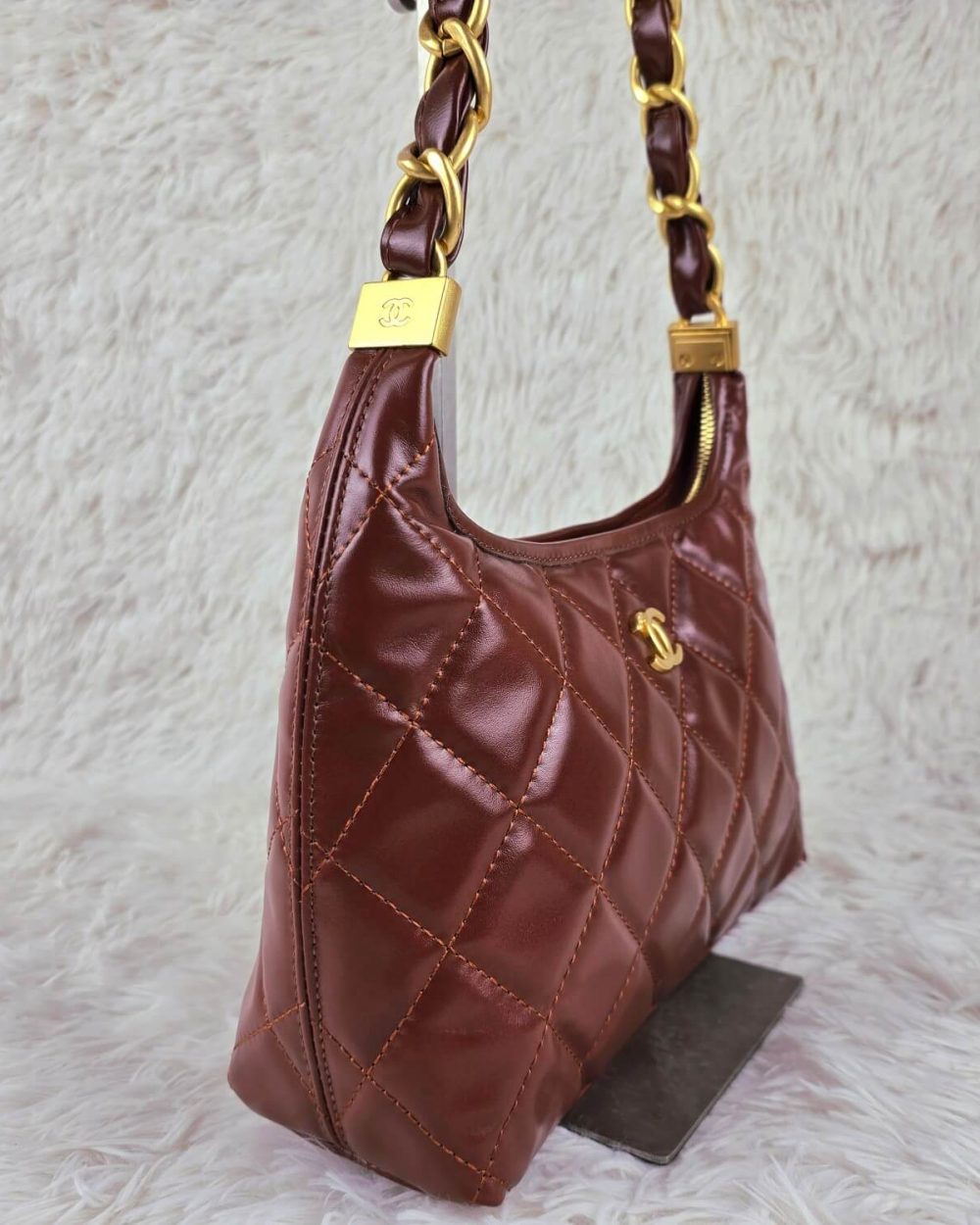 [REP 1:1] Chanel 24a Large Hobo Chain Bag luxury Bag  For Women, Women's Bags 32cm