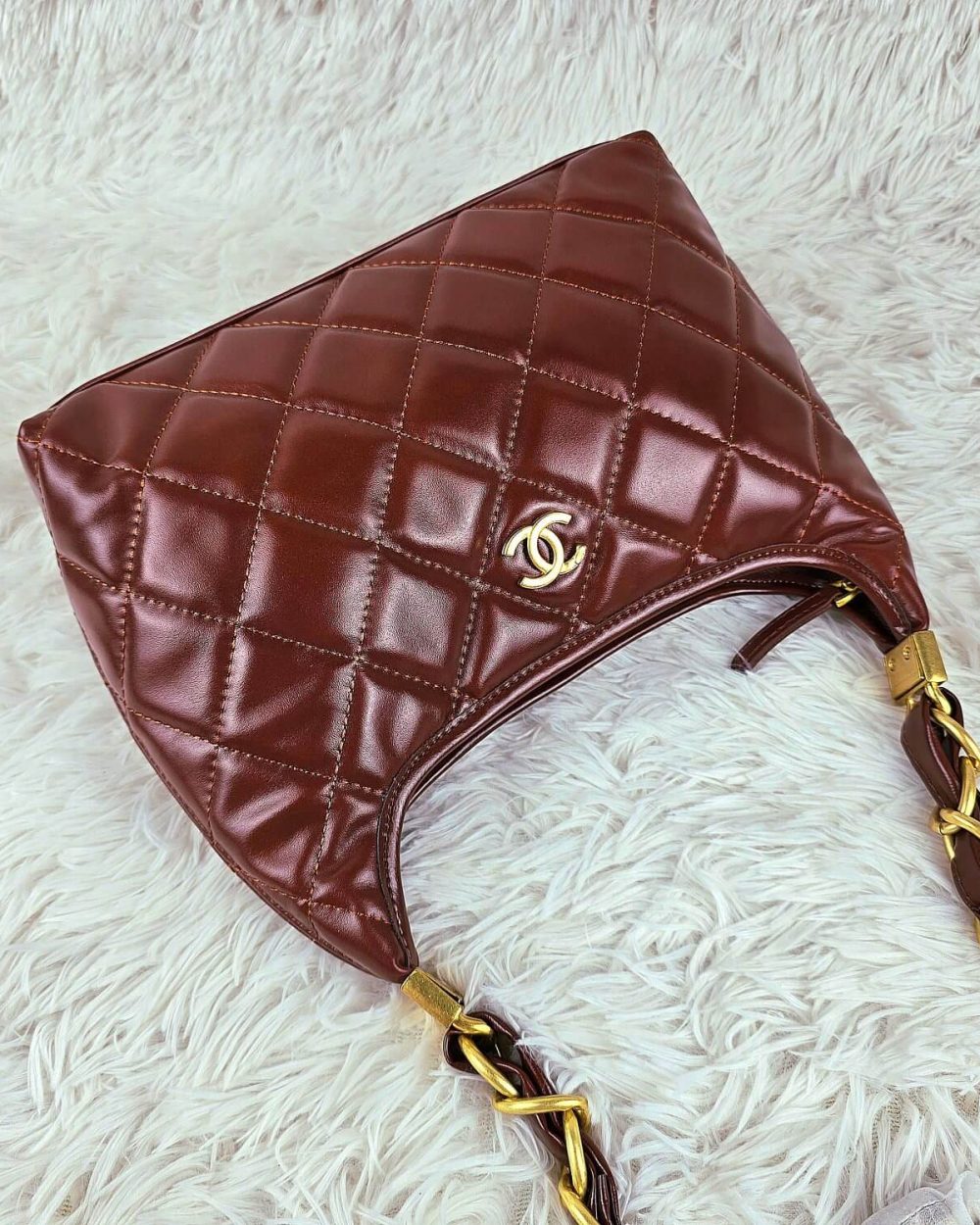 [REP 1:1] Chanel 24a Large Hobo Chain Bag luxury Bag  For Women, Women's Bags 32cm