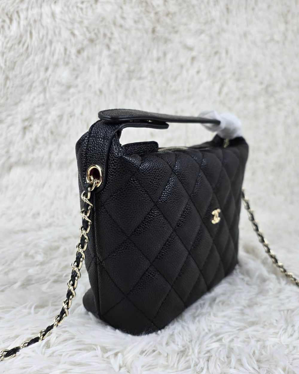 [REP 1:1] Chanel  25C lunch box bag Black luxury Bag For Women, Women’s Bags 21.5cm