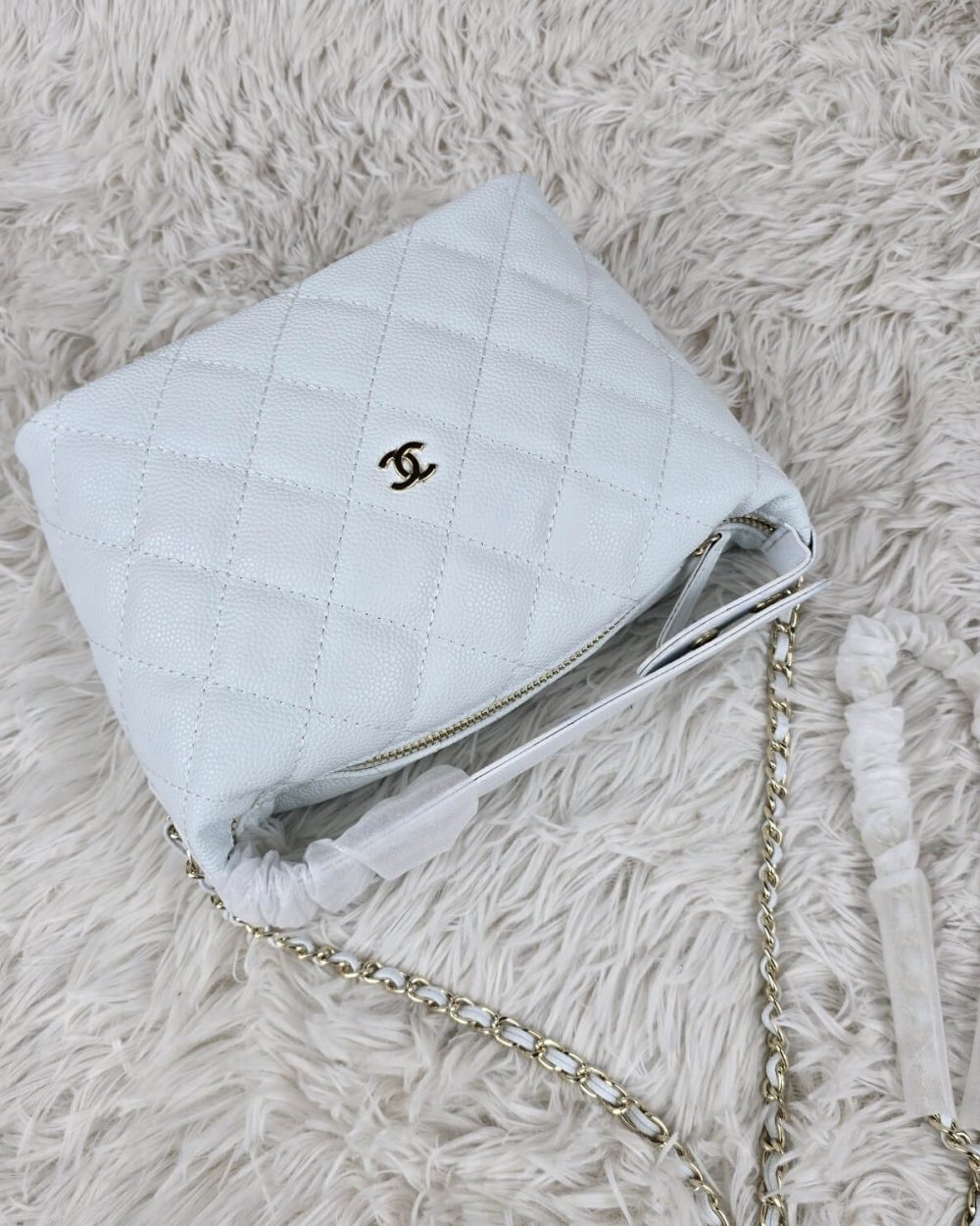 [REP 1:1] Chanel  25C lunch box bag white luxury Bag For Women, Women’s Bags 21.5cm
