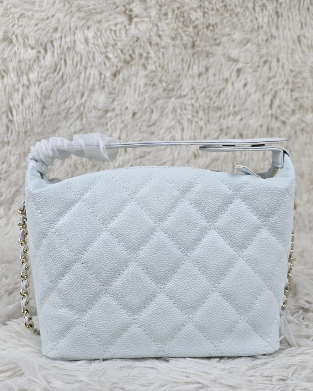 [REP 1:1] Chanel  25C lunch box bag white luxury Bag For Women, Women’s Bags 21.5cm