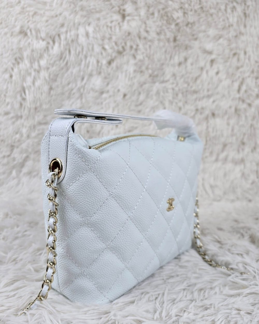 [REP 1:1] Chanel  25C lunch box bag white luxury Bag For Women, Women’s Bags 21.5cm