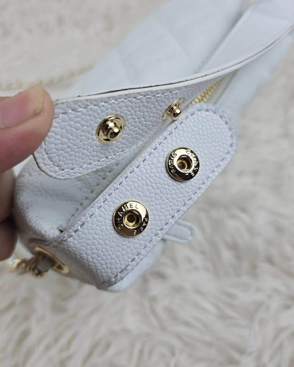 [REP 1:1] Chanel  25C lunch box bag white luxury Bag For Women, Women’s Bags 21.5cm