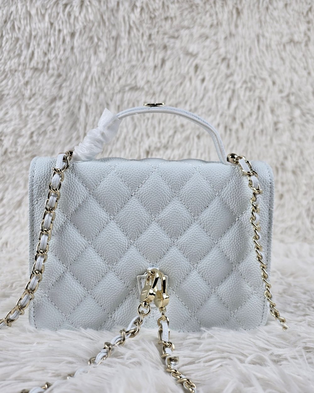 [REP 1:1] Chanel Balo Woc White luxury Bag  For Women, Women's Bags 18cm