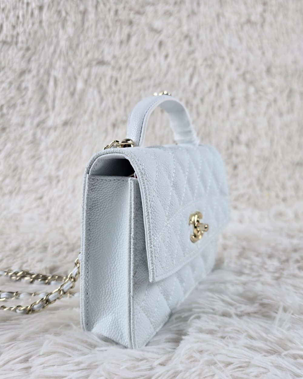 [REP 1:1] Chanel Balo Woc White luxury Bag  For Women, Women's Bags 18cm