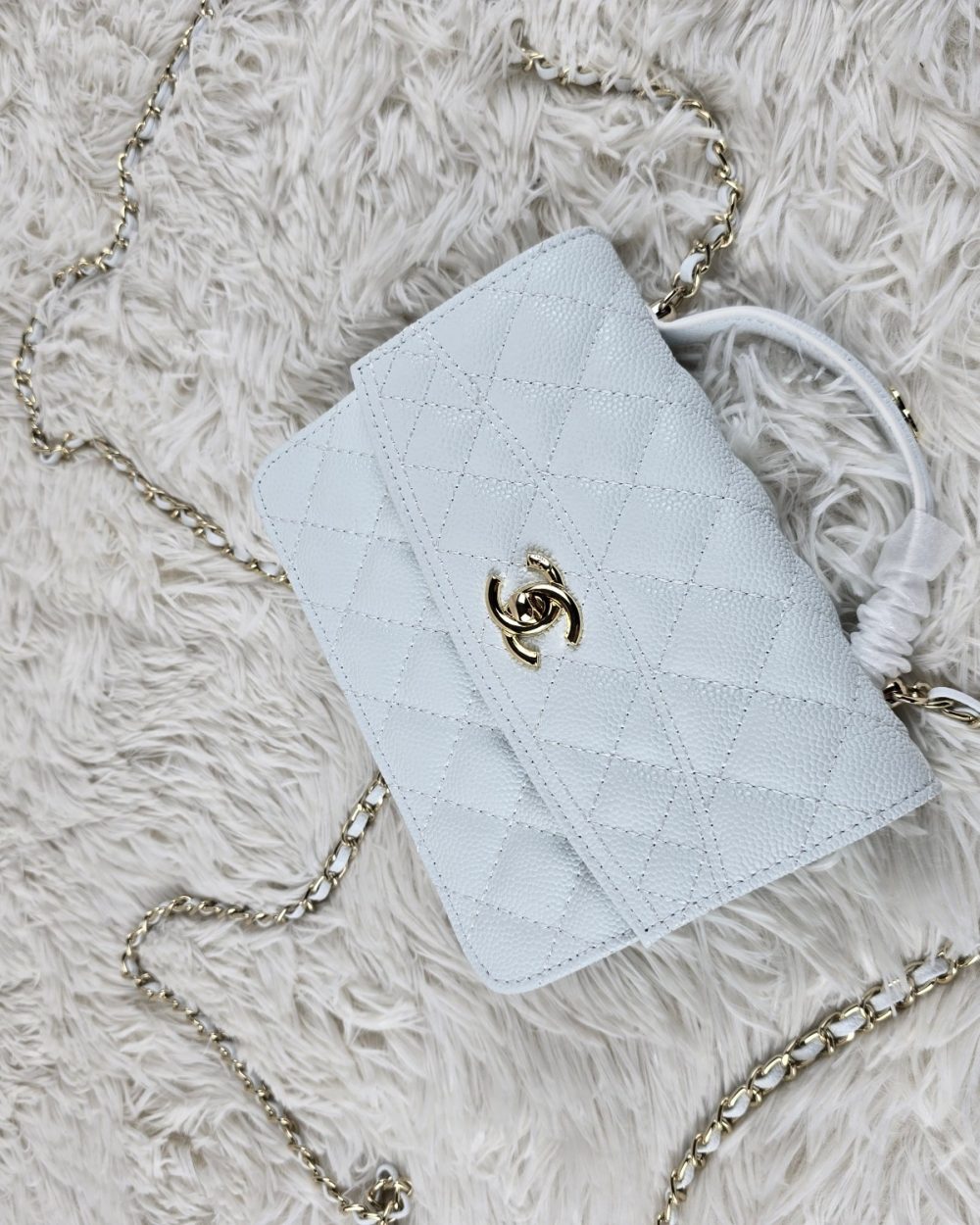 [REP 1:1] Chanel Balo Woc White luxury Bag  For Women, Women's Bags 18cm