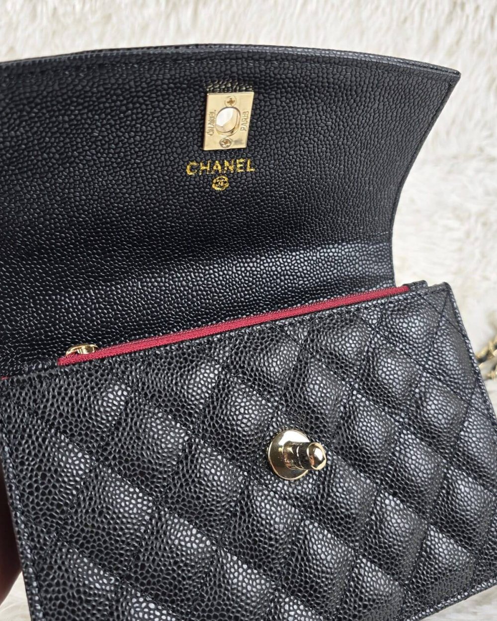 [REP 1:1] Chanel Balo Woc Black luxury Bag  For Women, Women's Bags 18cm
