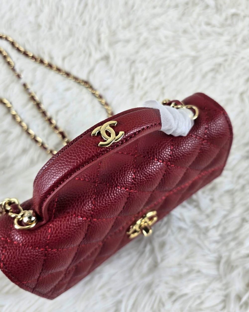 [REP 1:1] Chanel Balo Woc Red luxury Bag  For Women, Women's Bags 18cm