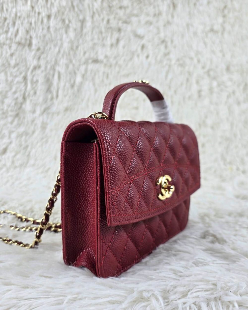 [REP 1:1] Chanel Balo Woc Red luxury Bag  For Women, Women's Bags 18cm