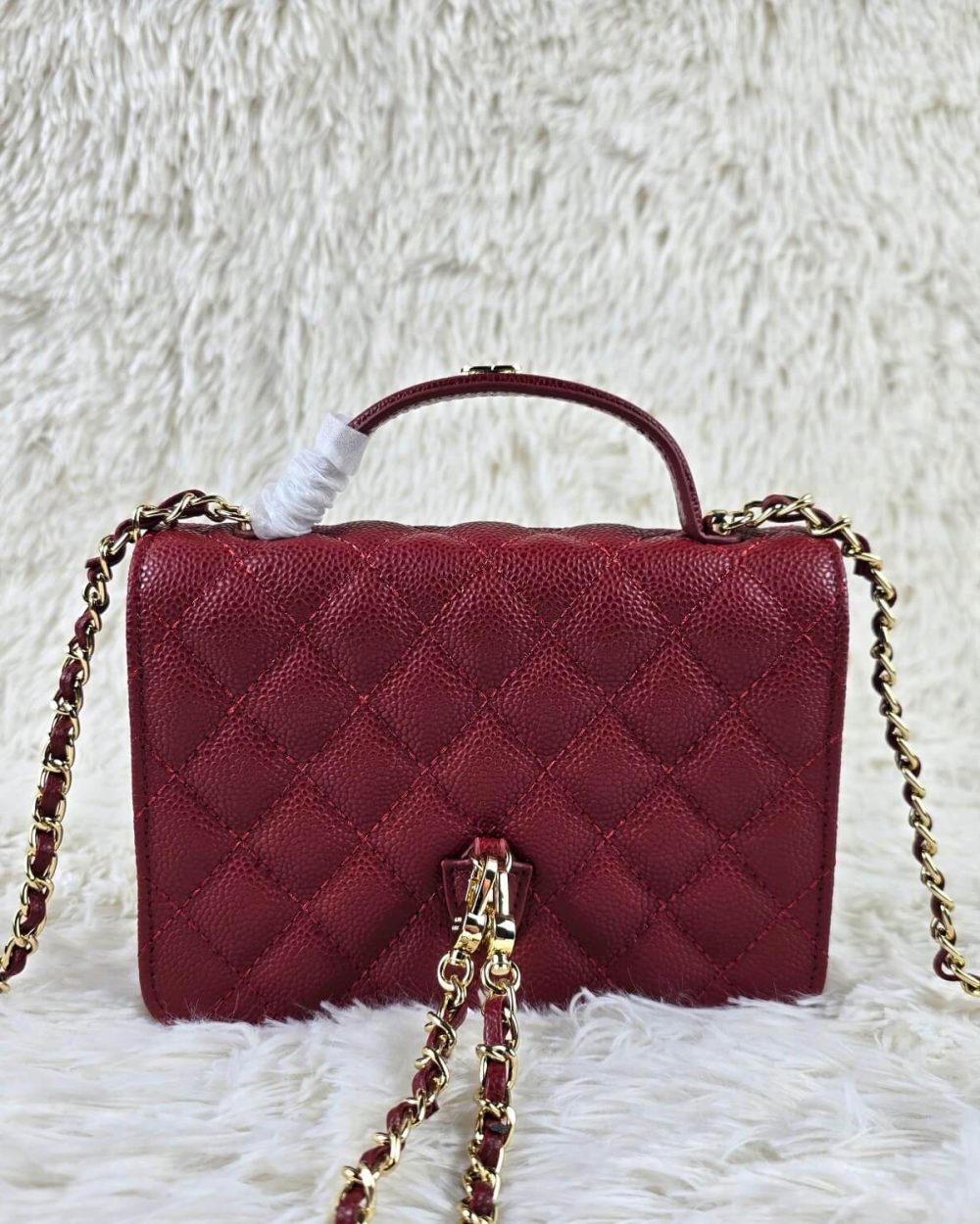 [REP 1:1] Chanel Balo Woc Red luxury Bag  For Women, Women's Bags 18cm