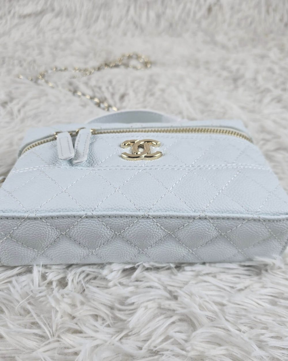 [REP 1:1] Chanel Mini Exquisite small chain clutch bag White luxury Bag  For Women, Women's Bags 19.5 cm