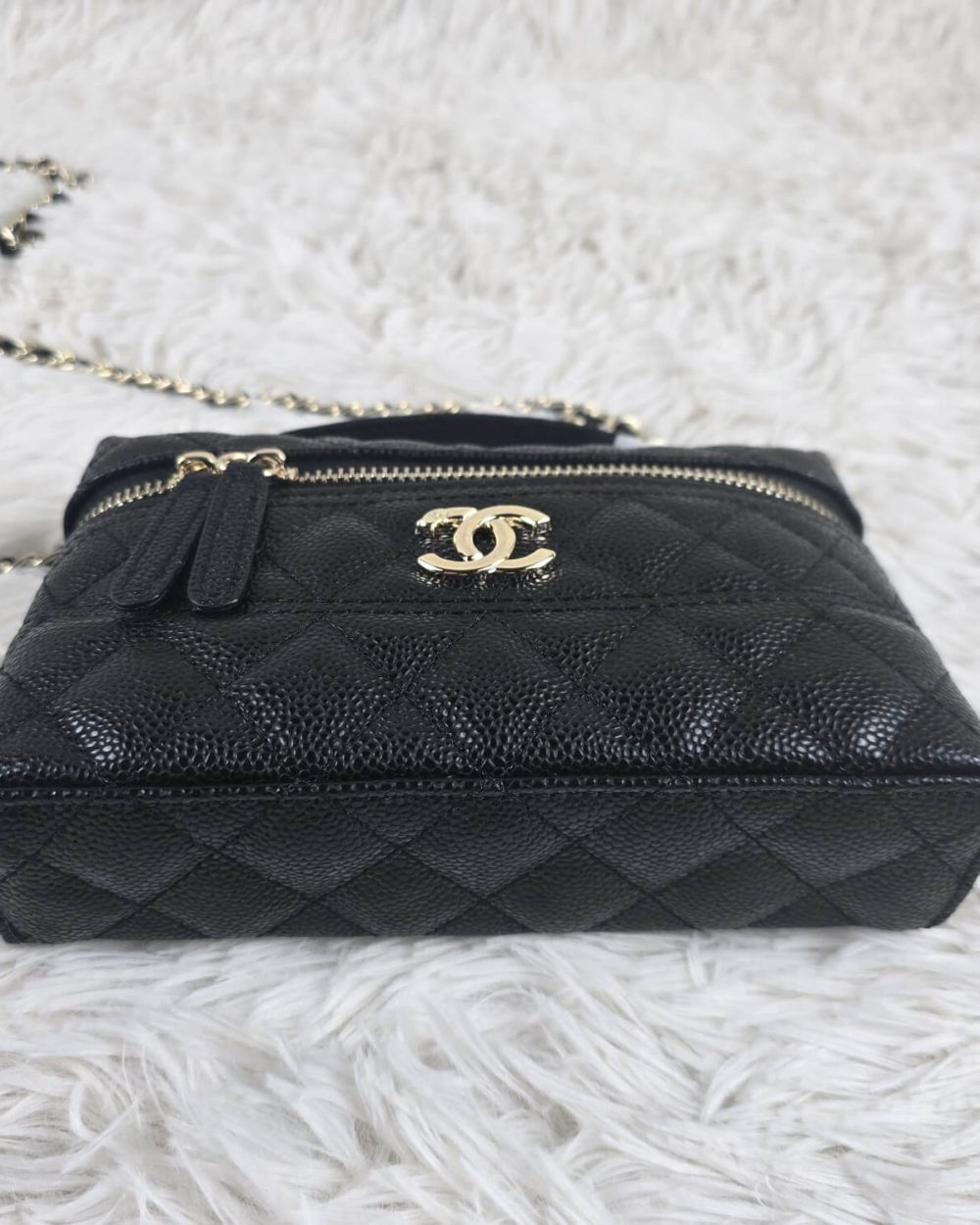 [REP 1:1] Chanel Mini Exquisite small chain clutch bag Black luxury Bag  For Women, Women's Bags 19.5 cm