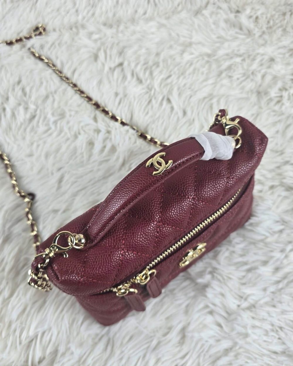 [REP 1:1] Chanel Mini Exquisite small chain clutch bag Red luxury Bag  For Women, Women's Bags 19.5 cm