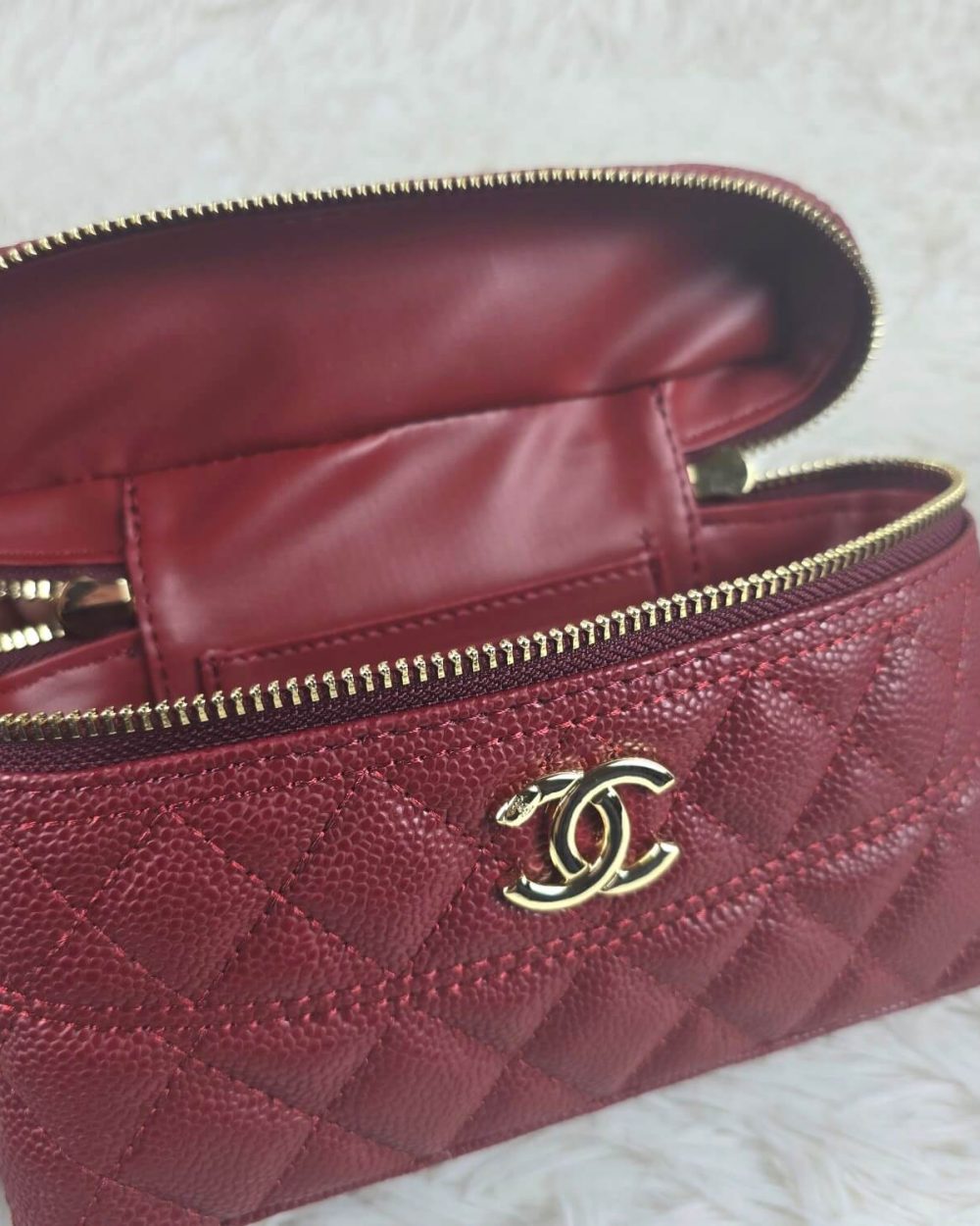 [REP 1:1] Chanel Mini Exquisite small chain clutch bag Red luxury Bag  For Women, Women's Bags 19.5 cm