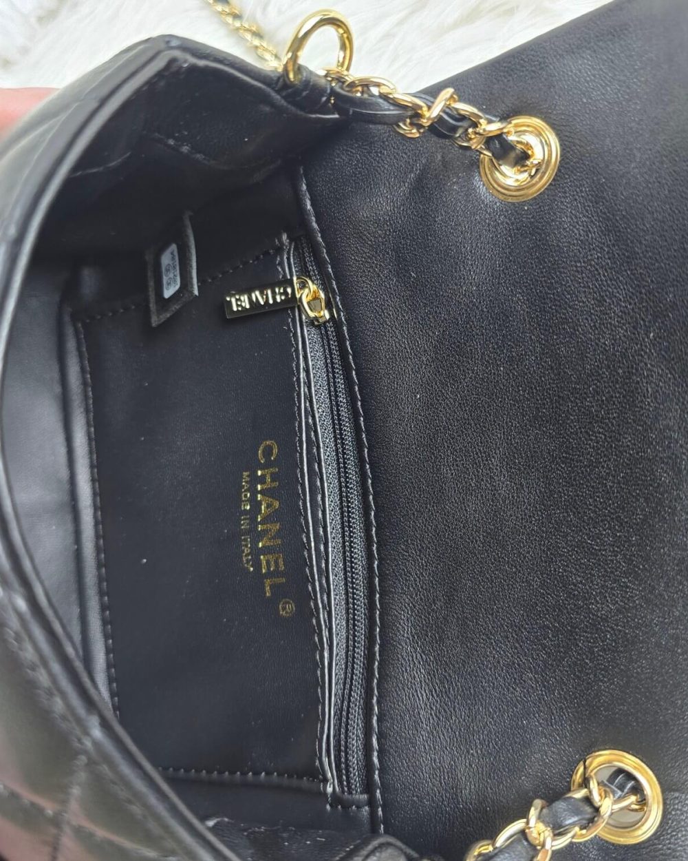 [REP 1:1] Chanel Mini Love Flap Bag 24B pearl square Black luxury Bag For Women, Women’s Bags 18cm