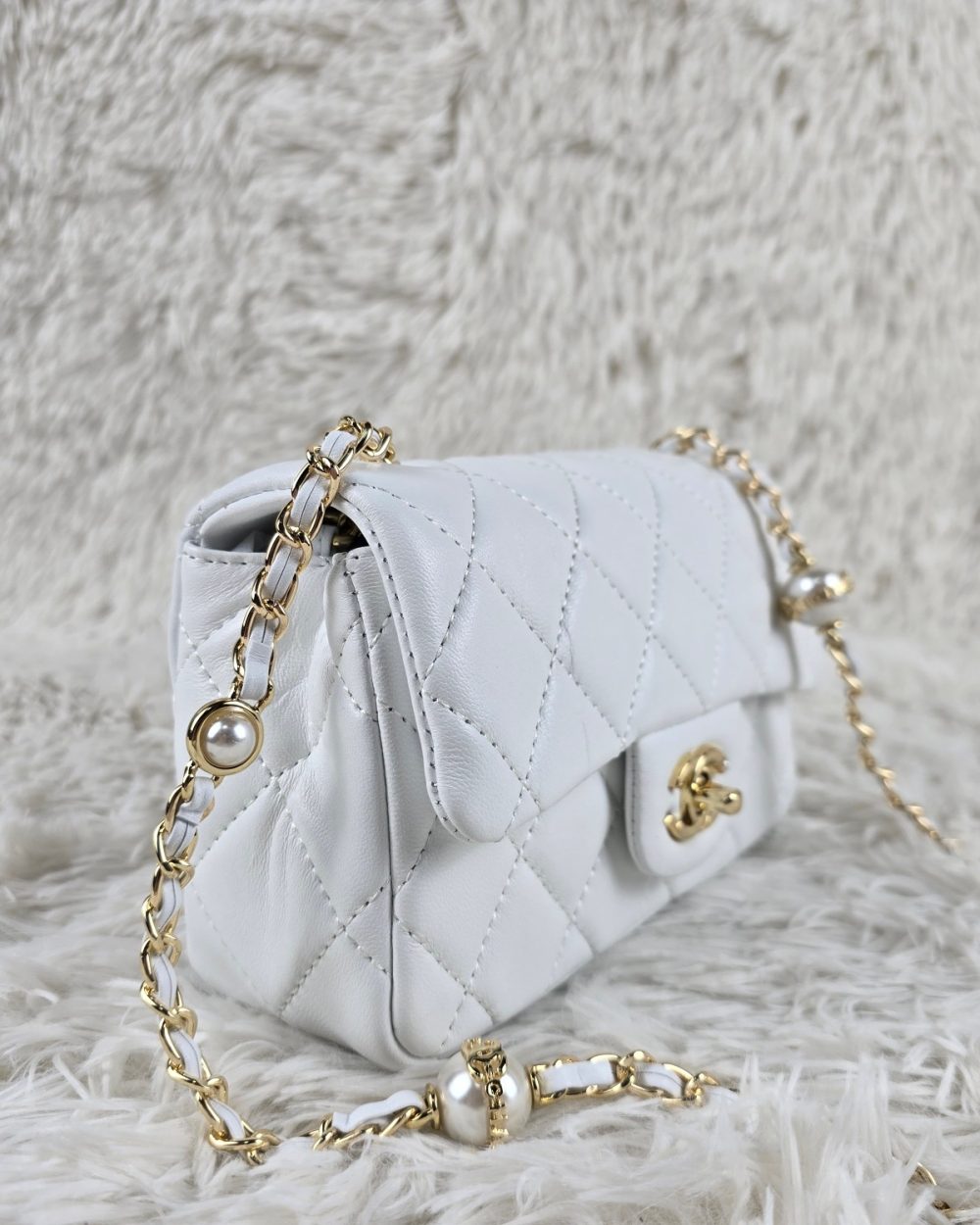 [REP 1:1] Chanel Mini Love Flap Bag White luxury Bag  For Women, Women's Bags 20cm