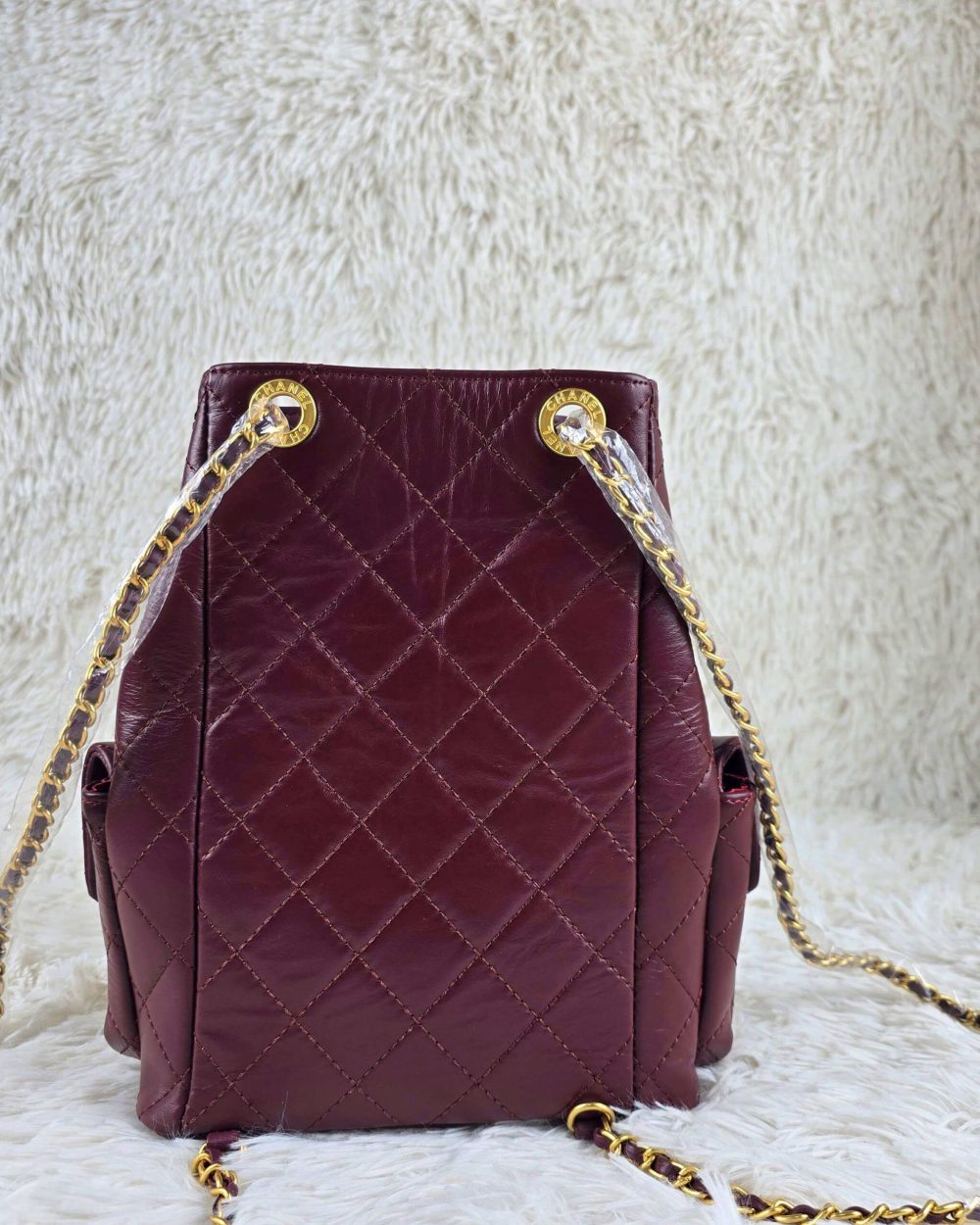 [REP 1:1] Chanel 25C Red Duma Bucket Backpack luxury Bag  For Women, Women's Bags 31cm