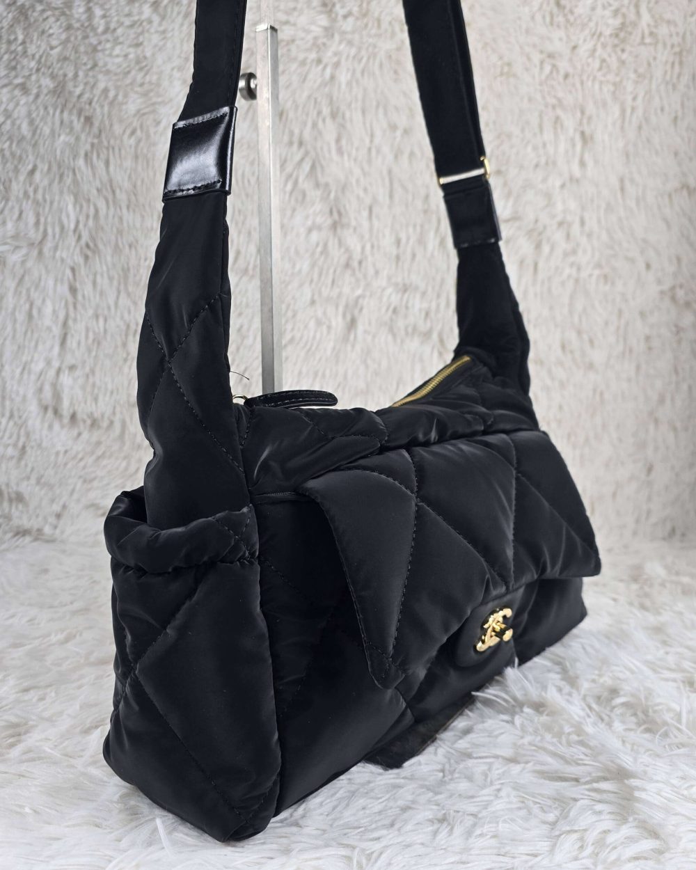 [REP 1:1] Chanel Ski series hobo small flannel luxury Bag  For Women, Women's Bags 32cm