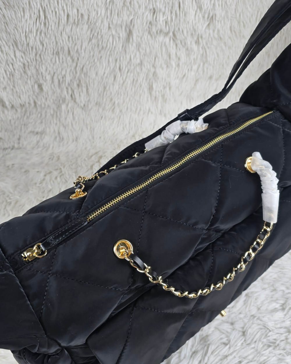 [REP 1:1] Chanel 24N Ski Series Nylon Fabric Large Flannel luxury Bag  For Women, Women's Bags 44cm