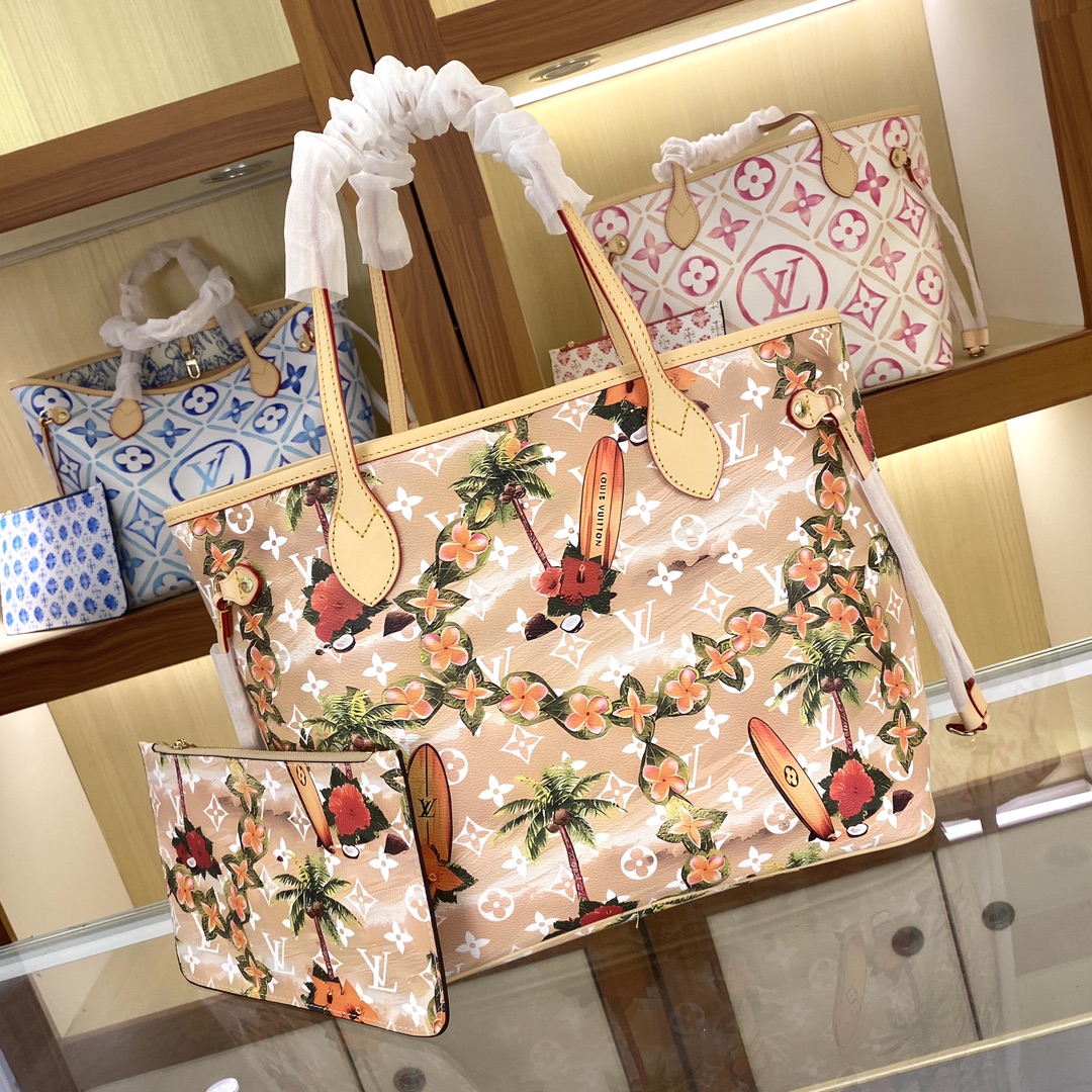 1:1 Replica Louis Vuitton LV Neverfull MM Autres Toiles Monogram 3 Luxury Bag For Women M11263 M25317 M45684 m45685 m40995 - 31 cm - Image 4