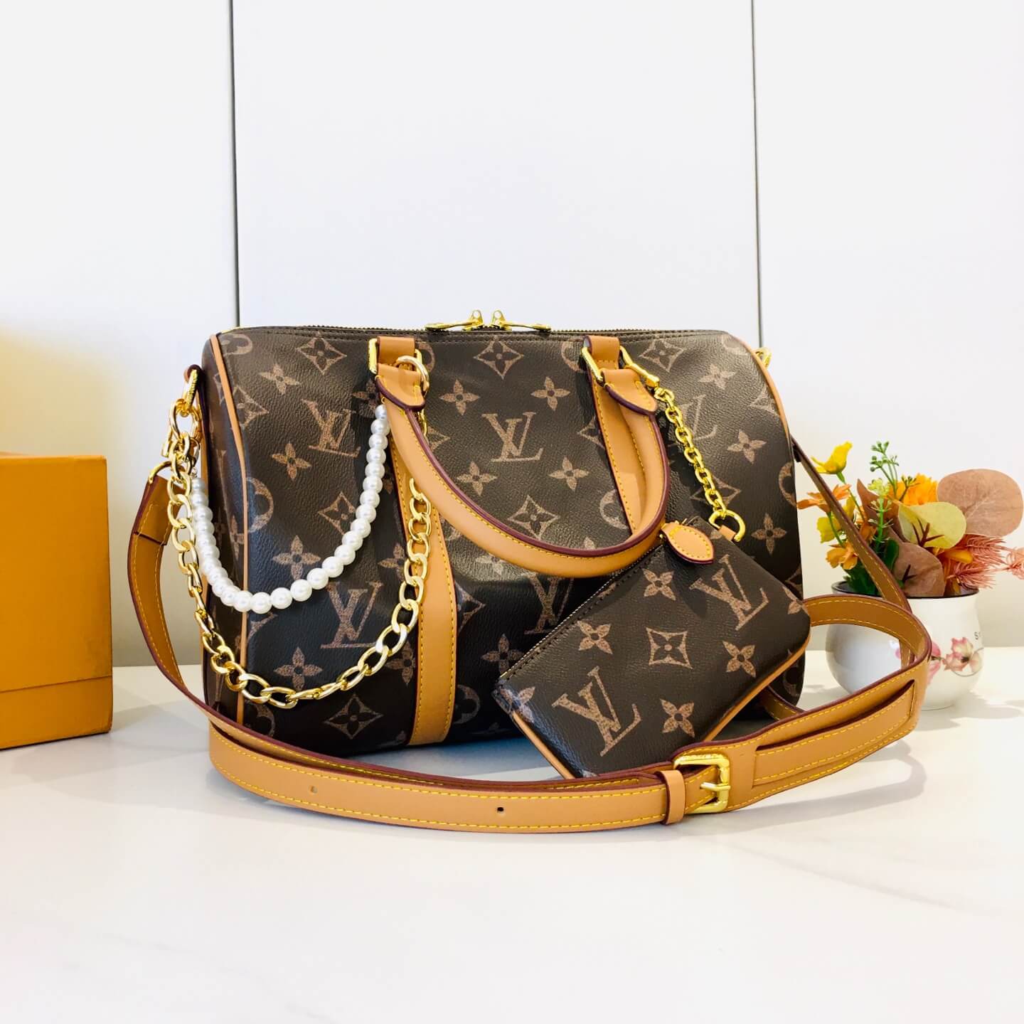 1:1 Replica Louis Vuitton LV Speedy p9 Bandouliere 30 Autres Cuirs Monogram Luxury Bag For Women M11078,M13904,M46803,M40391 - 30 cm - Image 6