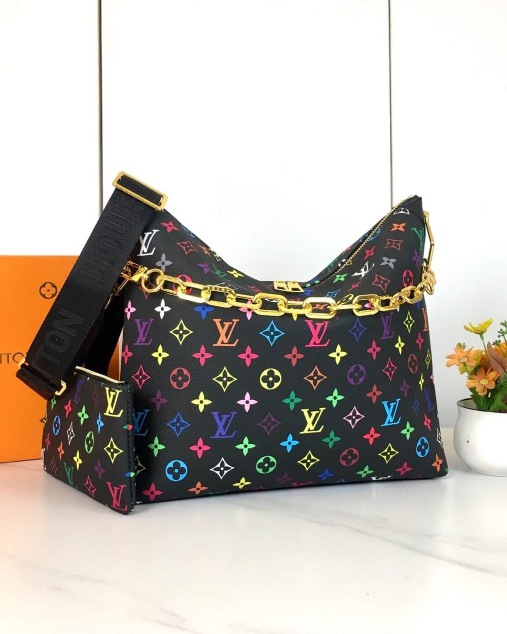 1:1 Replica Louis Vuitton LV Cosmetic Coussin shoulder 2 Luxury bag M12068 M12071 M12072 38cm