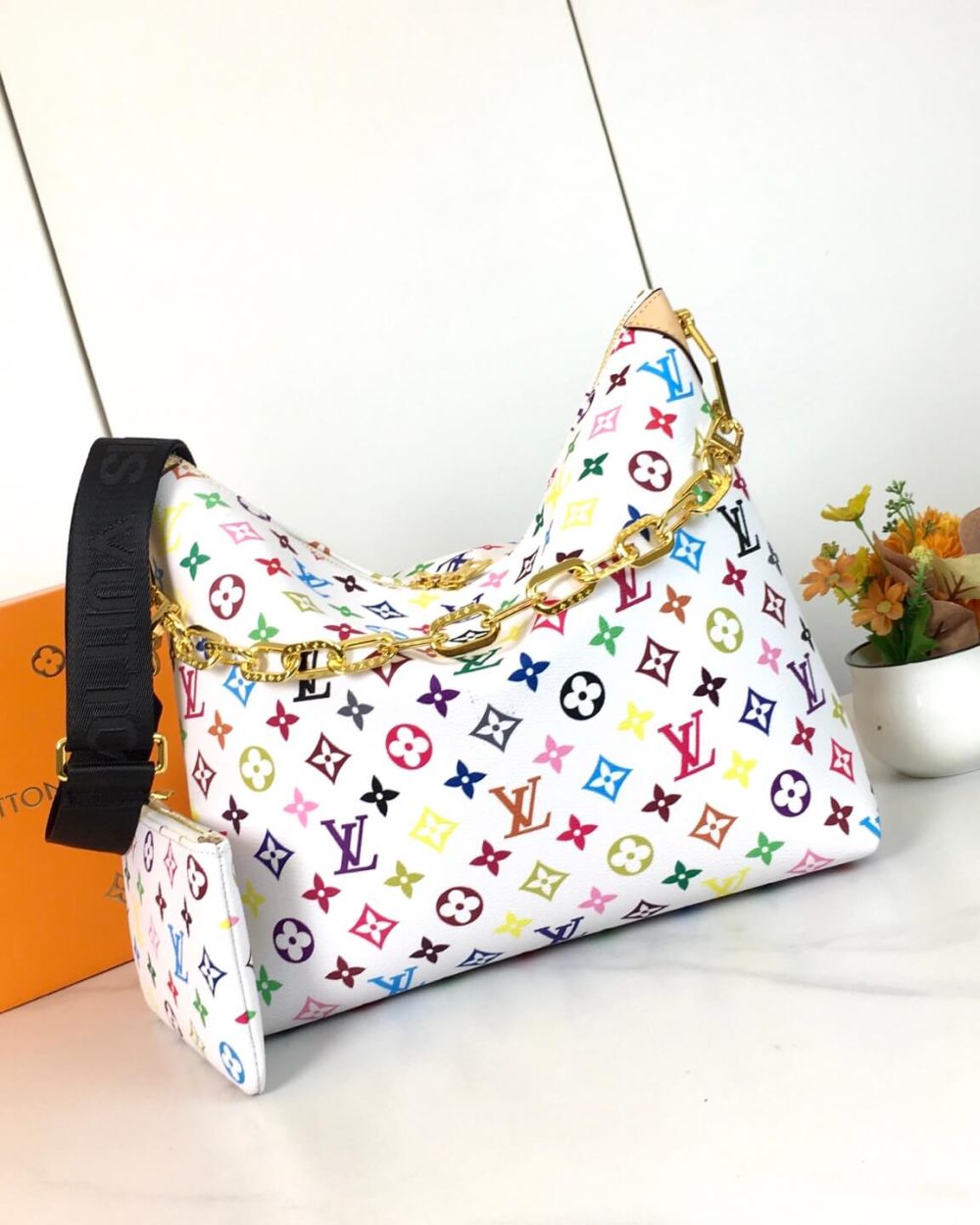 1:1 Replica Louis Vuitton LV Cosmetic Coussin shoulder 1 Luxury bag M12068 M12071 M12072 38cm