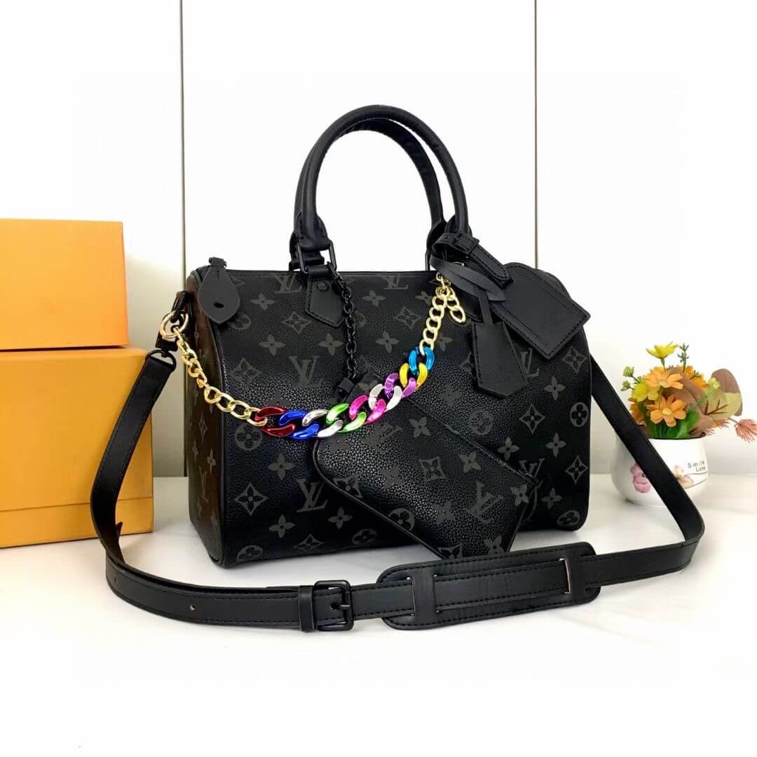 1:1 Replica Louis Vuitton LV Speedy p9 Bandouliere 30 Autres Cuirs Monogram Luxury Bag For Women M13904,M46803,M11078M40391 - 30 cm - Image 3