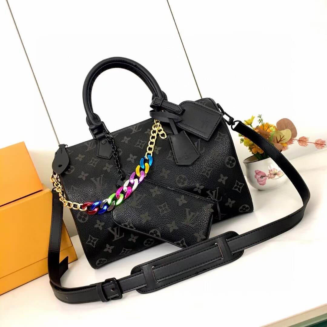 1:1 Replica Louis Vuitton LV Speedy p9 Bandouliere 30 Autres Cuirs Monogram Luxury Bag For Women M13904,M46803,M11078M40391 - 30 cm - Image 4