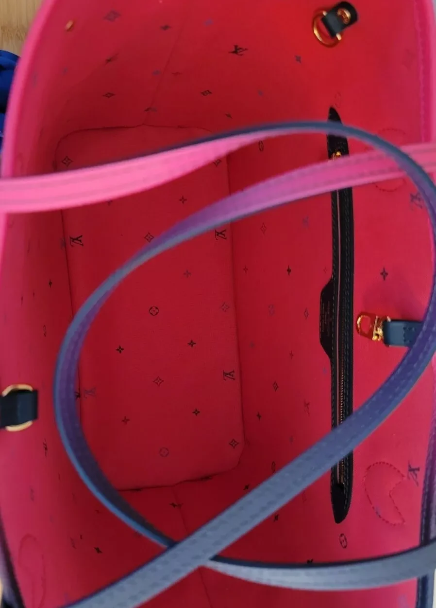 1:1 Replica Louis Vuitton LV Midnight Fuschia Neverfull MM Monogram Luxury Bag For Women - 31cm/ 12.3in