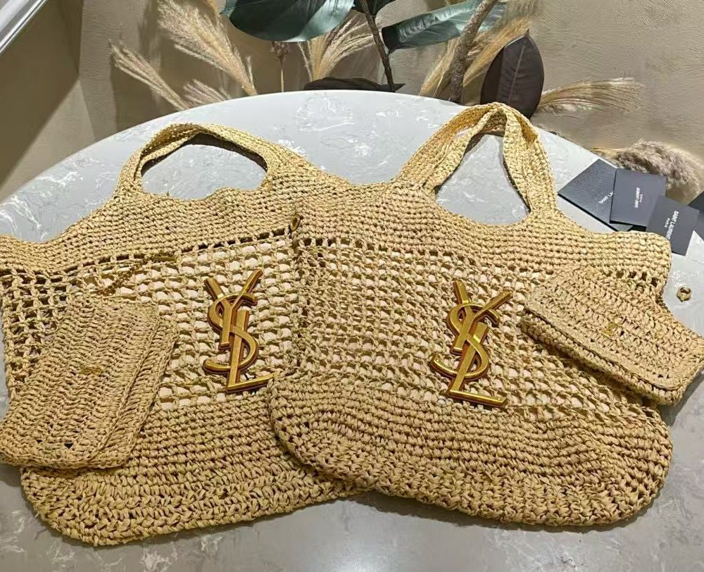 [REP 1:1] Saint Laurent icare in raffia For Women