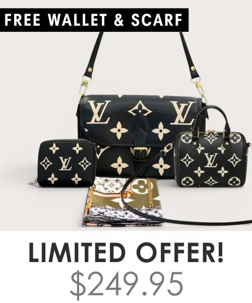Big bag + Nano speedy + Gifts (Free LV Wallet + Free LV Silk Scarf)