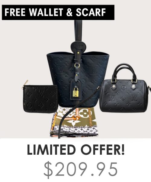 Big bag + Nano speedy + Gifts (Free LV Wallet + Free LV Silk Scarf)