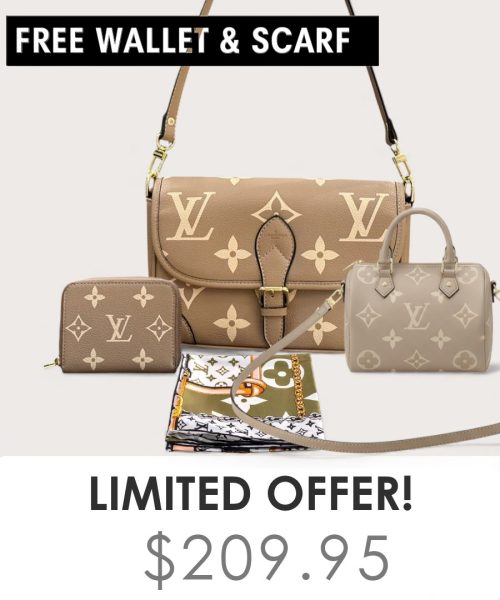 Big bag + Nano speedy + Gifts (Free LV Wallet + Free LV Silk Scarf)