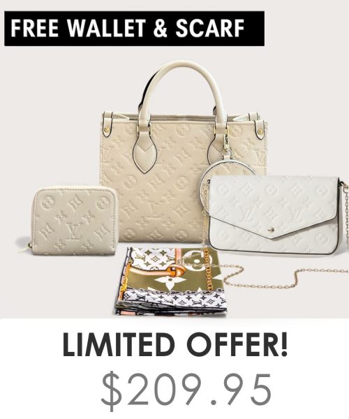 Big bag + Pochette Felicie Mini + Gifts(Free LV Wallet + Free LV Silk Scarf)