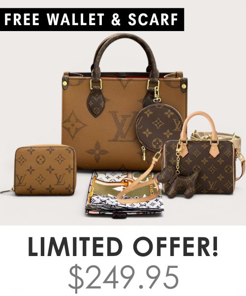 Big bag + Nano speedy + Gifts (Free LV Wallet + Free LV Silk Scarf)