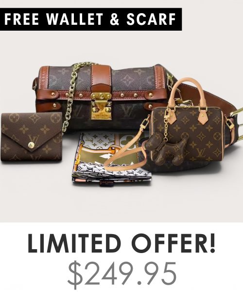 Big bag + Nano speedy + Gifts (Free LV Wallet + Free LV Silk Scarf)