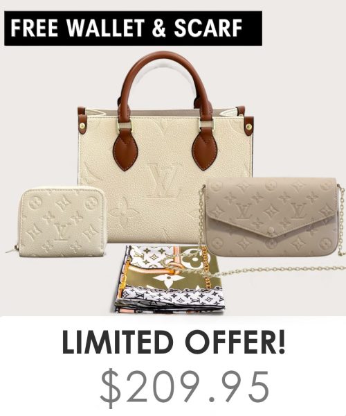 Big bag + Pochette Felicie Mini + Gifts(Free LV Wallet + Free LV Silk Scarf)