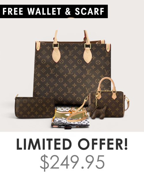 Big bag + Nano speedy + Gifts (Free LV Wallet + Free LV Silk Scarf)