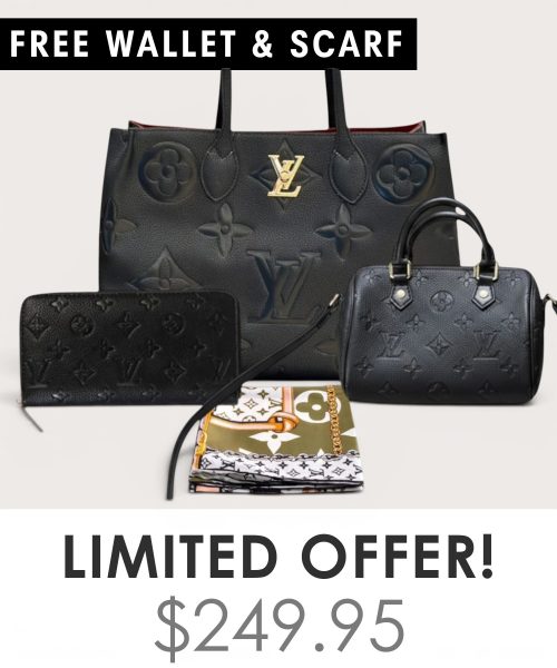 Big bag + Nano speedy + Gifts (Free LV Wallet + Free LV Silk Scarf)