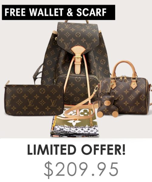 Big bag + Nano speedy + Gifts (Free LV Wallet + Free LV Silk Scarf)