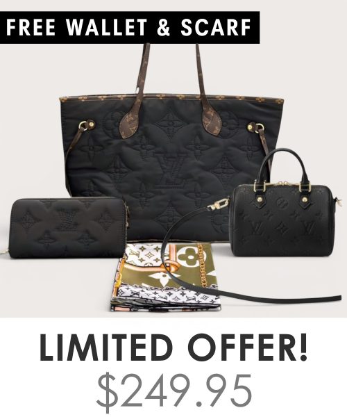 Big bag + Nano speedy + Gifts (Free LV Wallet + Free LV Silk Scarf)