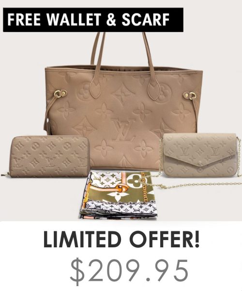 Big bag + Pochette Felicie Mini + Gifts(Free LV Wallet + Free LV Silk Scarf)