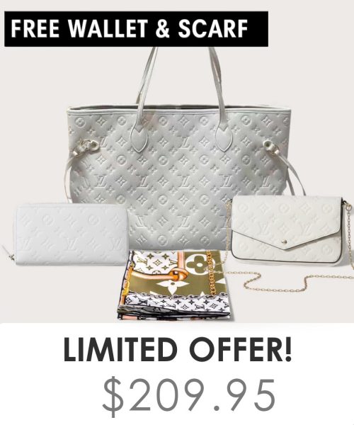 Big bag + Pochette Felicie Mini + Gifts(Free LV Wallet + Free LV Silk Scarf)